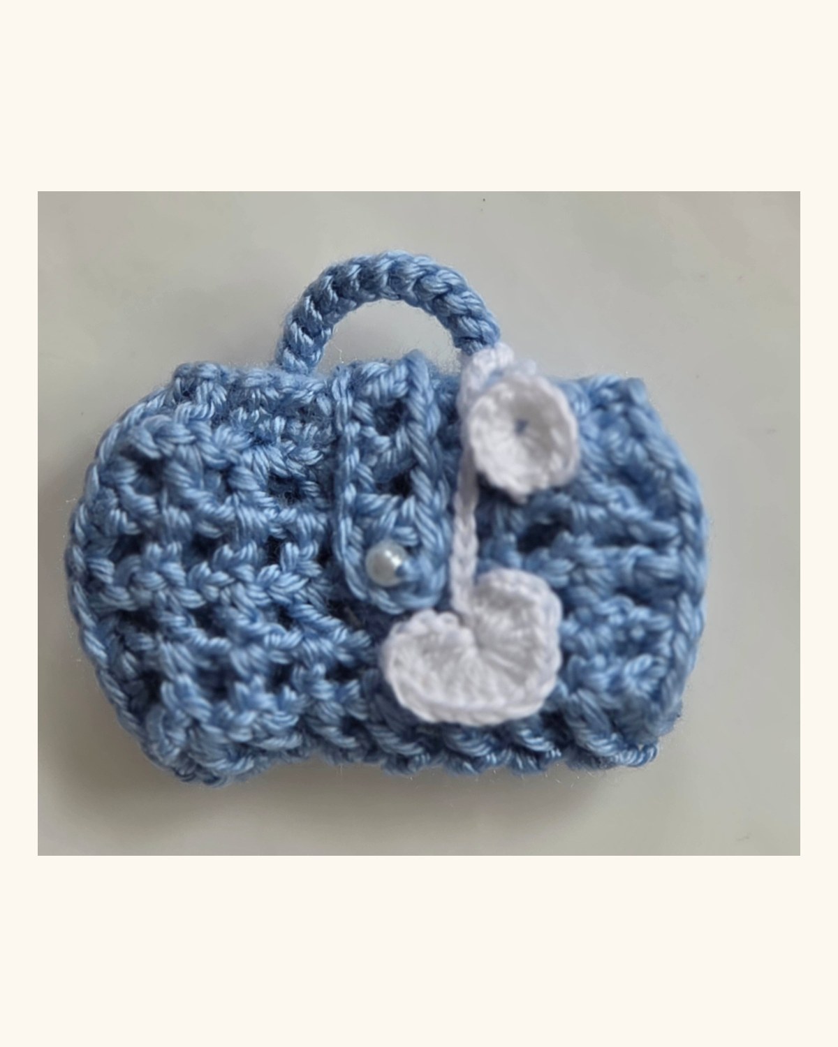 Handcrafted Mini crochet keychain bag · photo 2