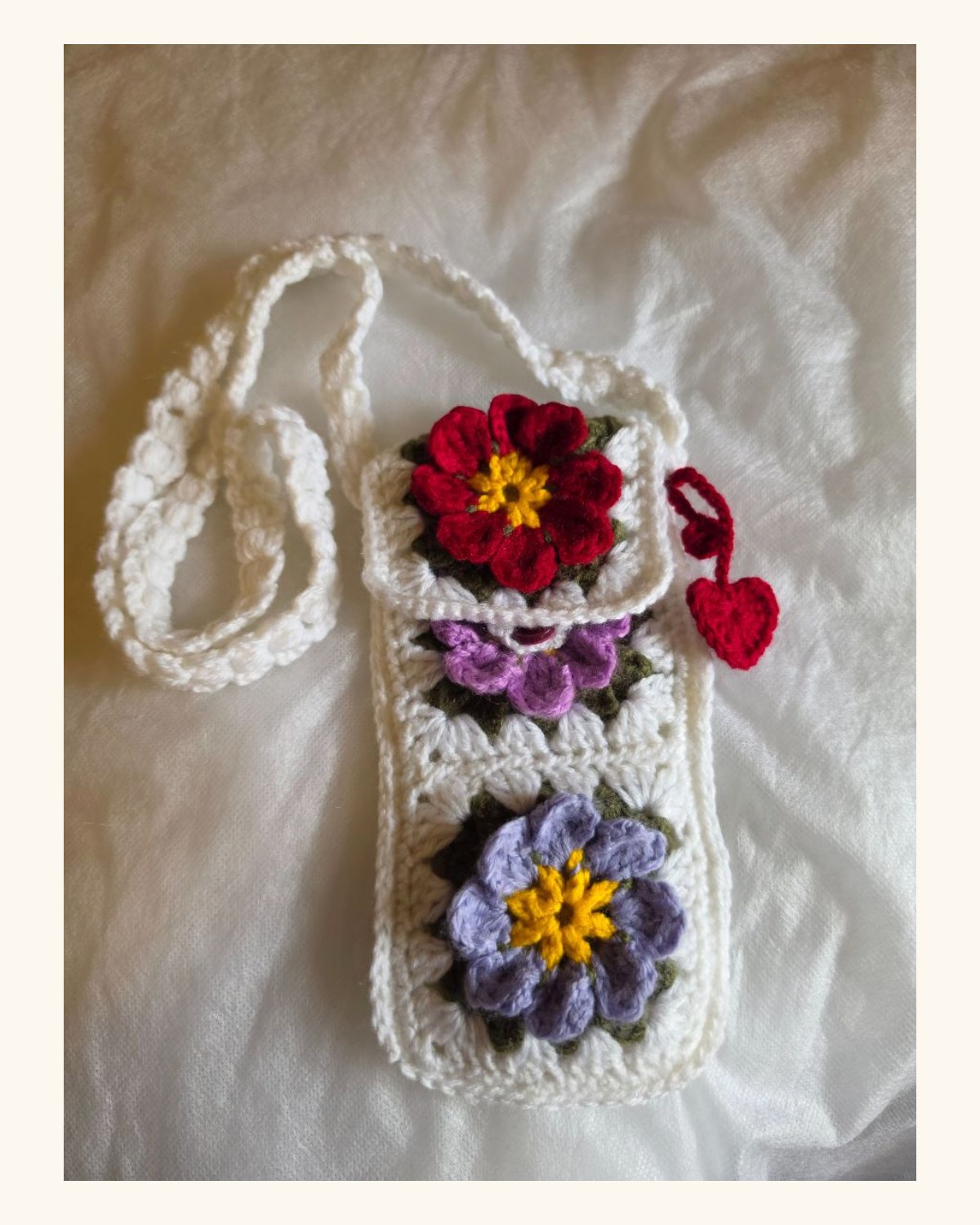 Rose bag charm